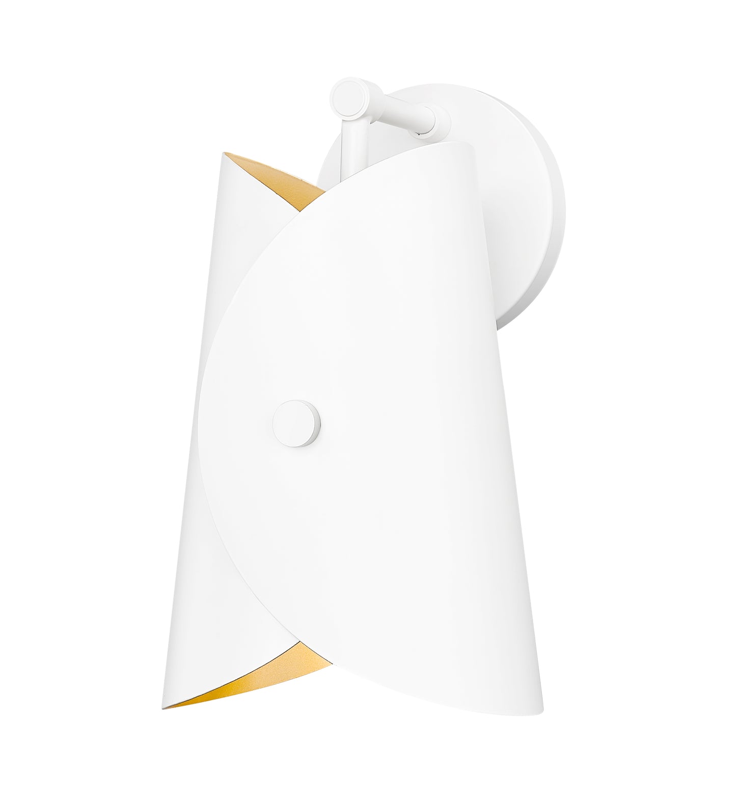 1951-1S-MW - Salone 1 Light Wall 12" Sconce - Matte White