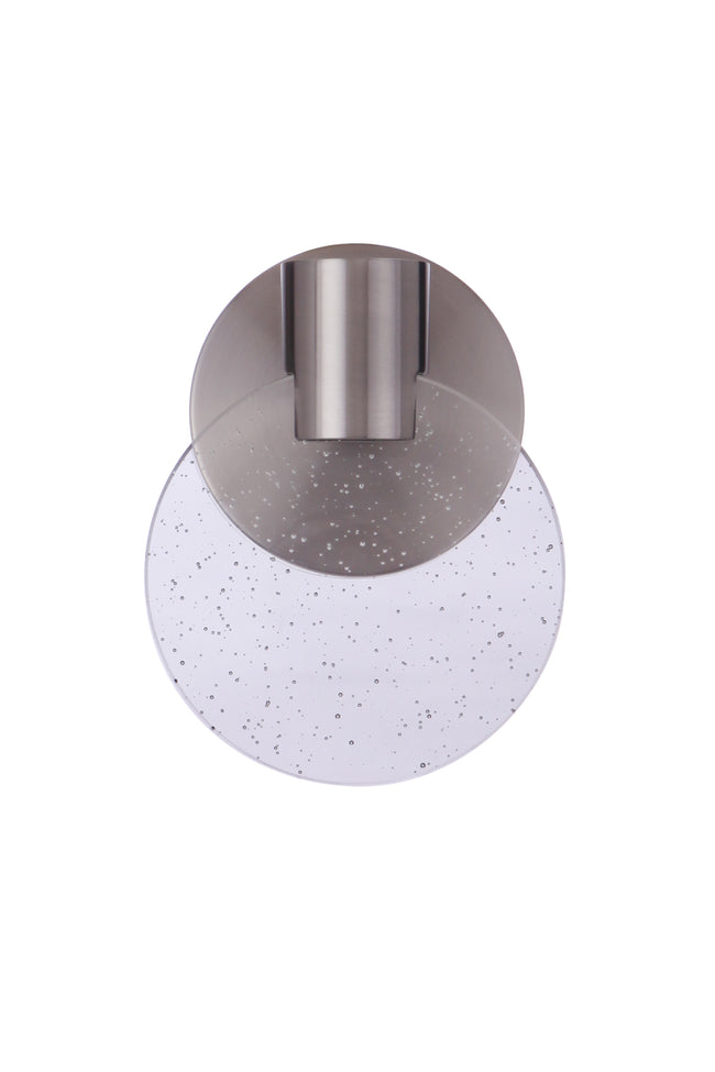 15106BNK-LED - Glisten 1 Light 7.25" High Wall Sconce - Brushed Nickel