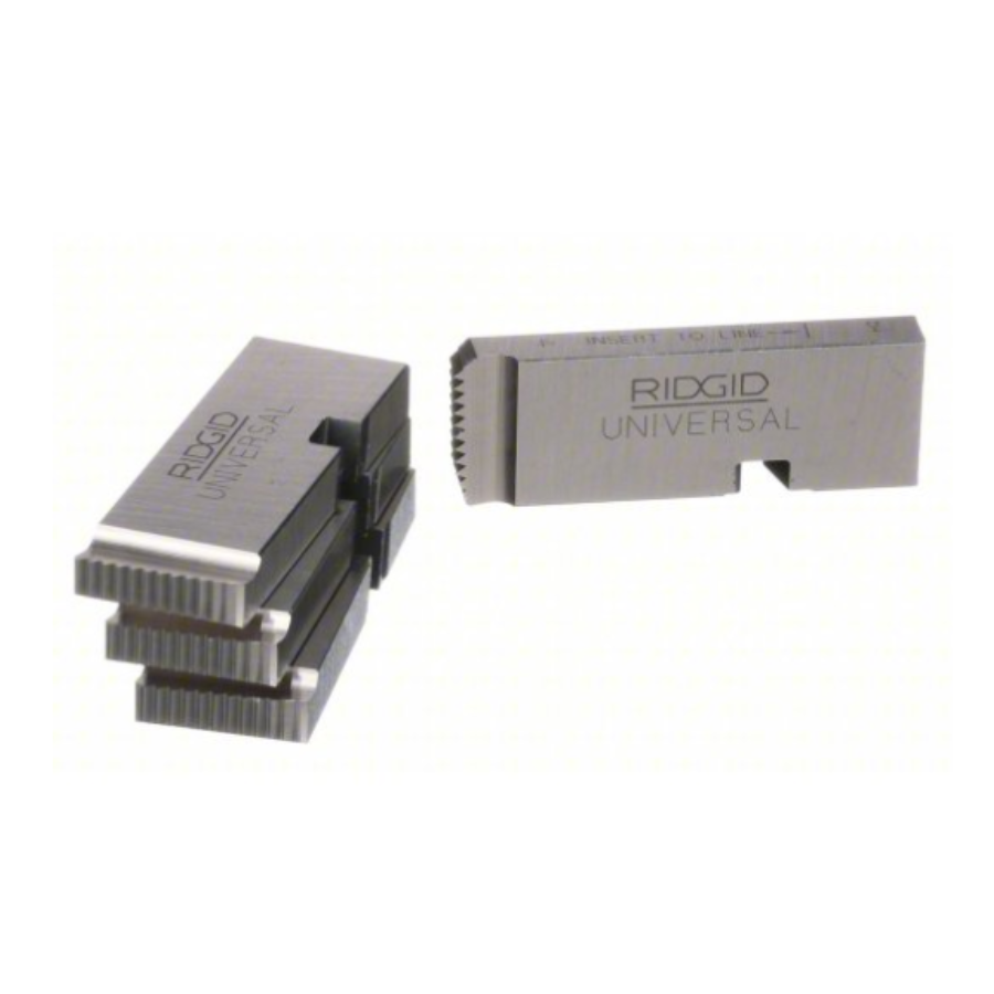 47750 - Replacement Pipe Die: For Ridgid Machine Universal Heads - 1" to 2" Pipe - Aluminum/Steel - 4 PK