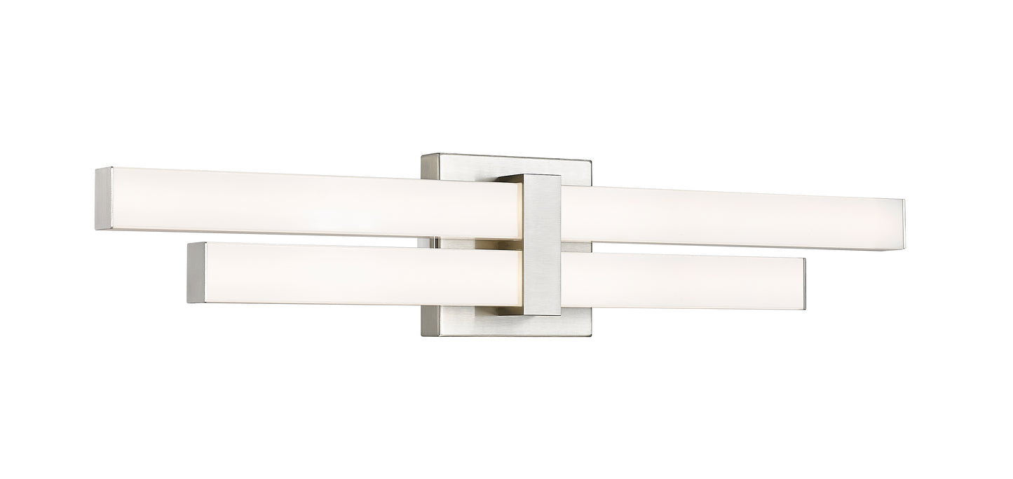 1008-25W-BN-LED - Zane 2 Light 25" Vanity - Brushed Nickel