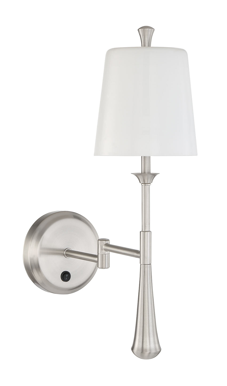 57461SA-BNK - Palmer 1 Light 18" High Wall Sconce - Brushed Nickel