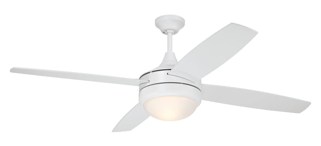 PHZ52W4 - Phaze II 4- Blade 52" 4 Blade Ceiling Fan with Light Kit - White