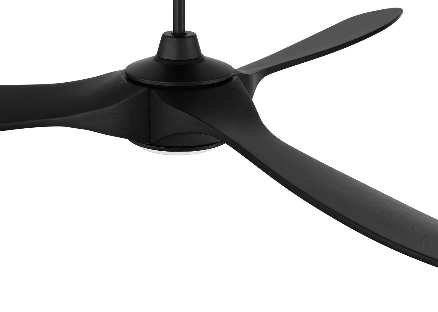 EVY60FB3-NWF - Envy 60" Ceiling Fan, Damp Rated, no Wifi 60" 3 Blade Indoor Outdoor Ceiling Fan with Light Kit - Flat Black