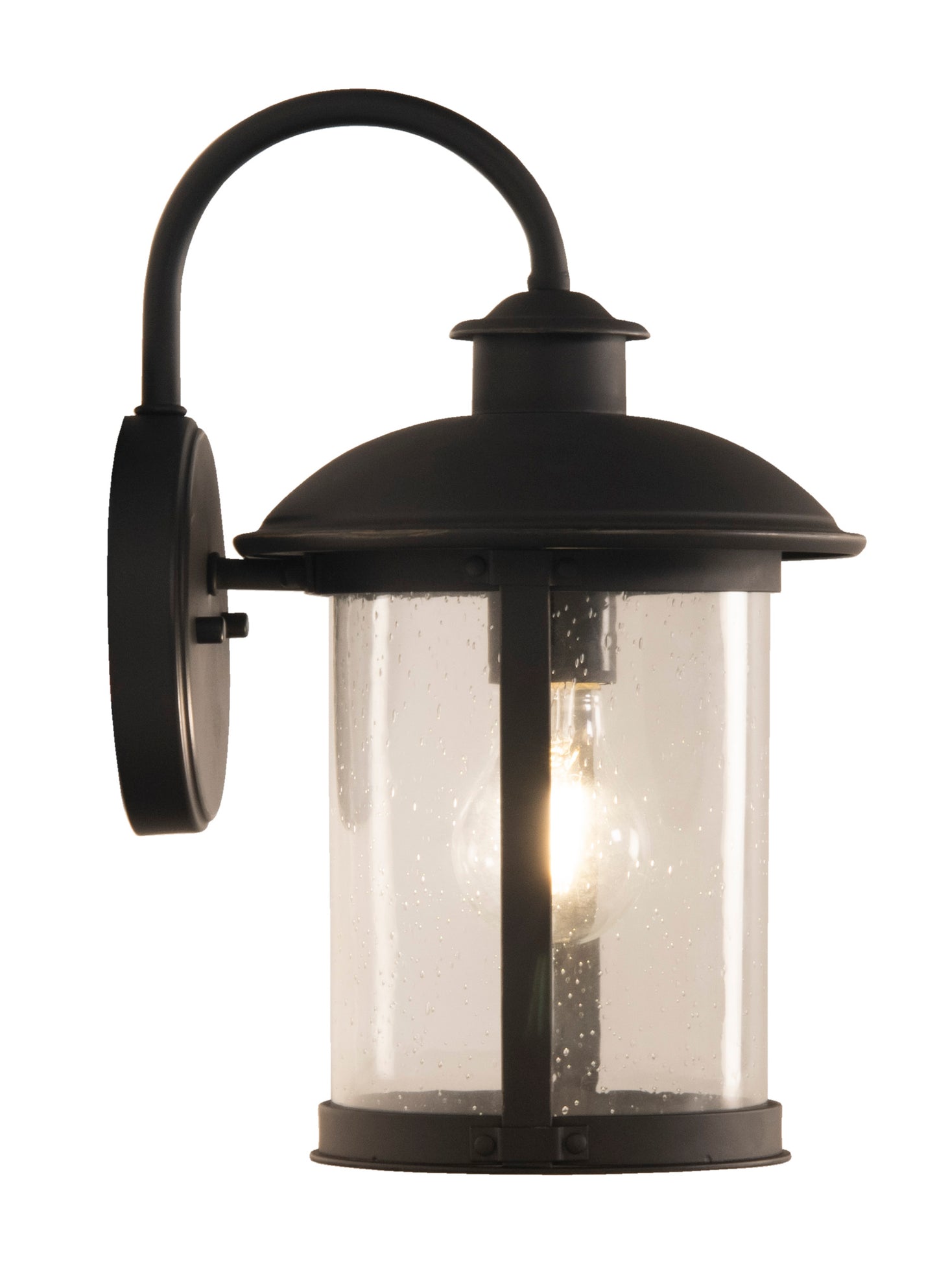 ZA3204-DBG - O'Fallon 1 Light 12.63" High Outdoor Wall Lantern - Dark Bronze Gilded