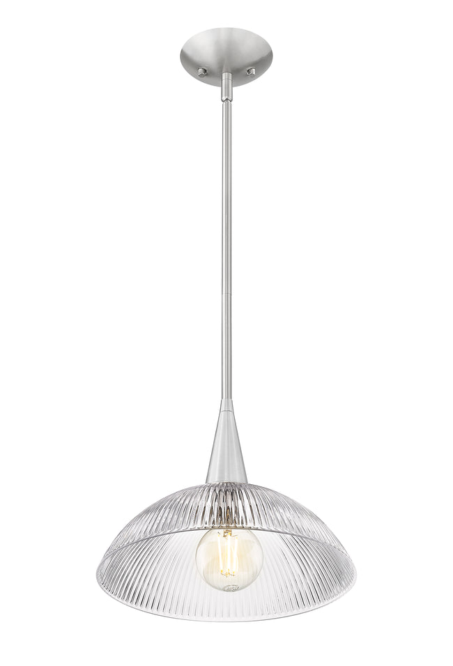 3051P12-BN - Lunelle 1 Light 12" Pendant - Brushed Nickel