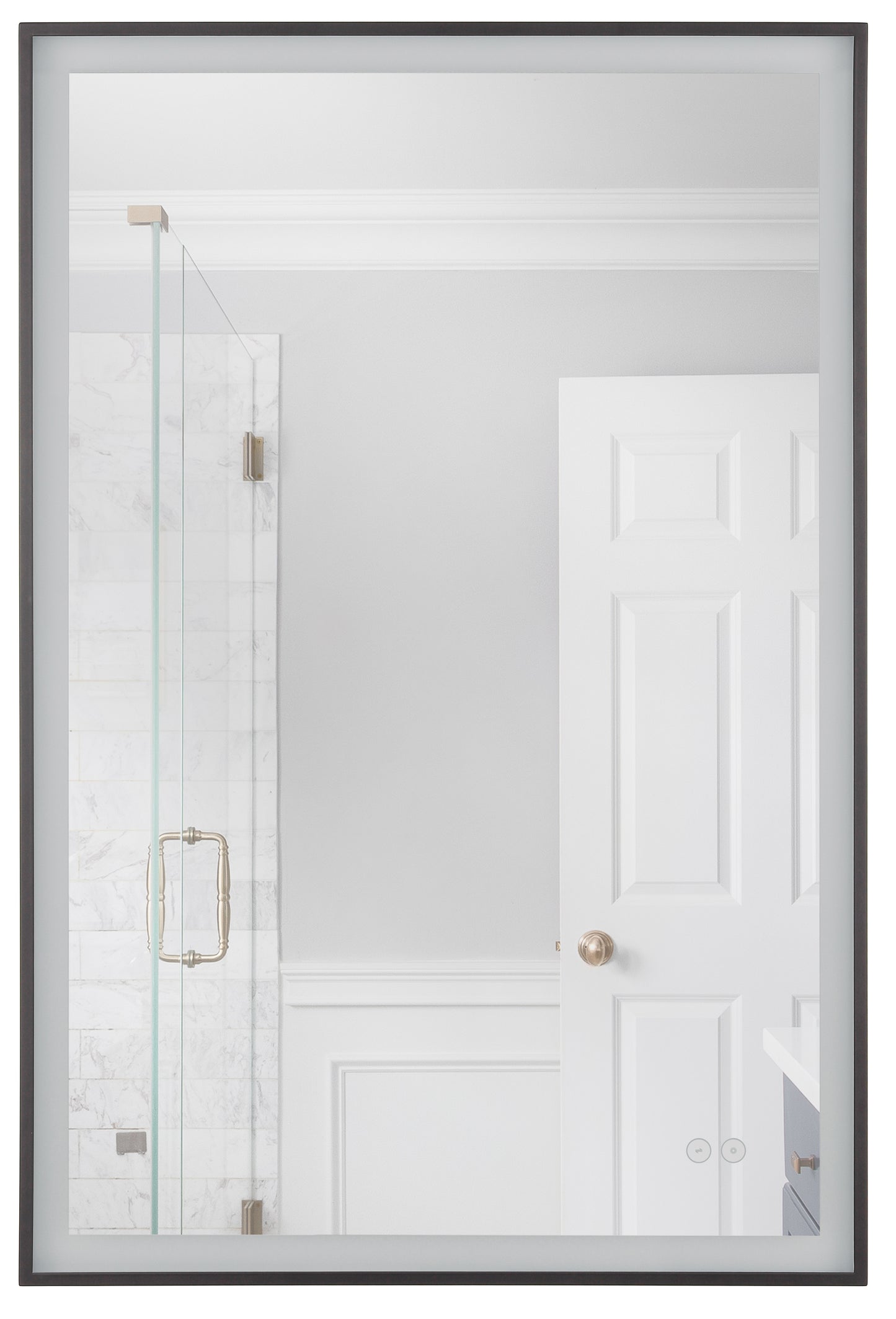 MIR2410RT-FB3C - SlimLite 1 Light 36" Wide Framed,LED Mirror - Flat Black