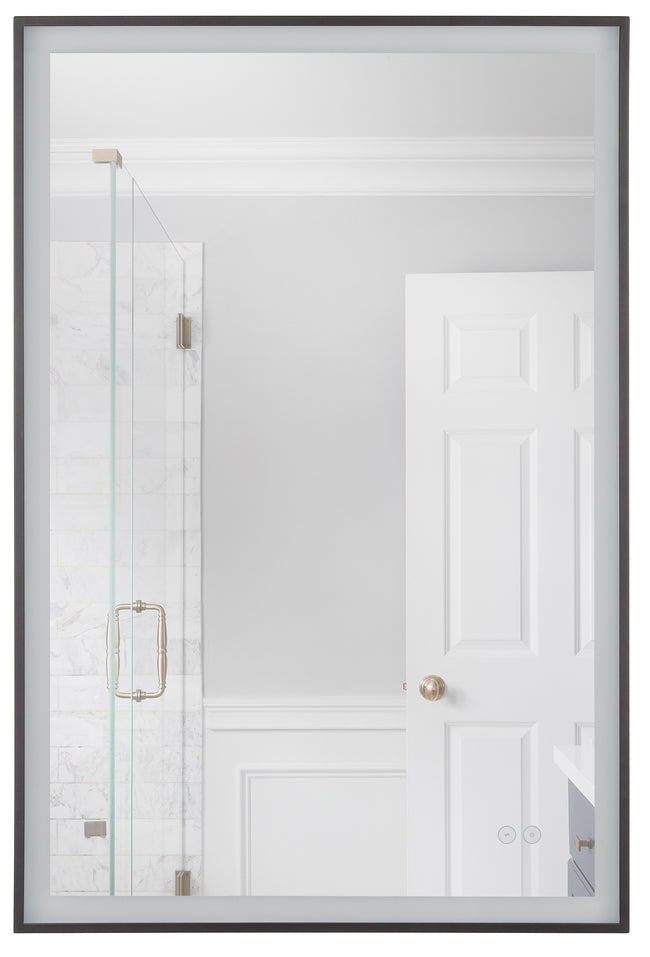 MIR2410RT-FB3C - SlimLite 1 Light 36" Wide Framed,LED Mirror - Flat Black