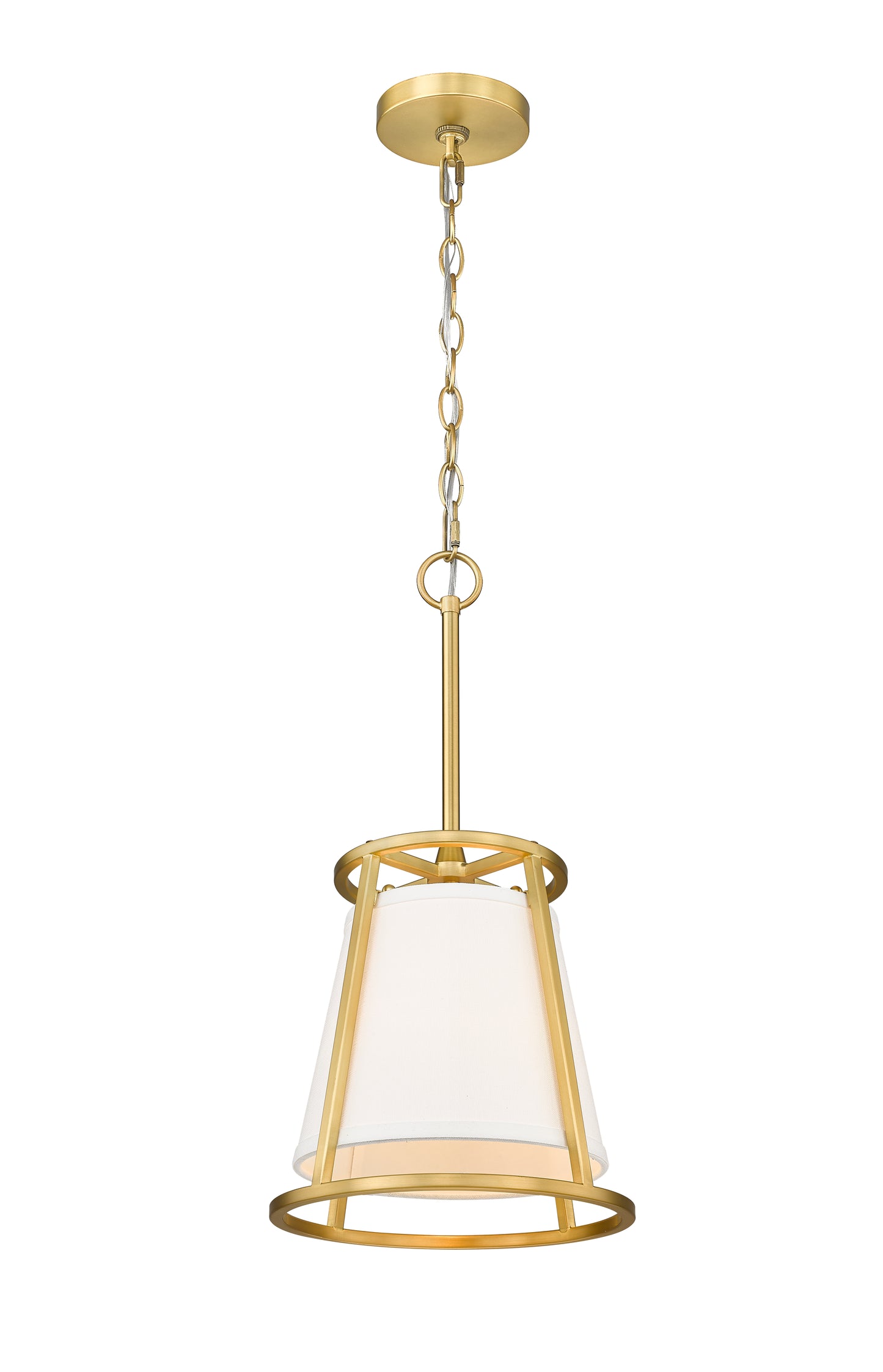 1935MP-RB - Lenyx Pendant 1 Light 10" Pendant - Rubbed Brass