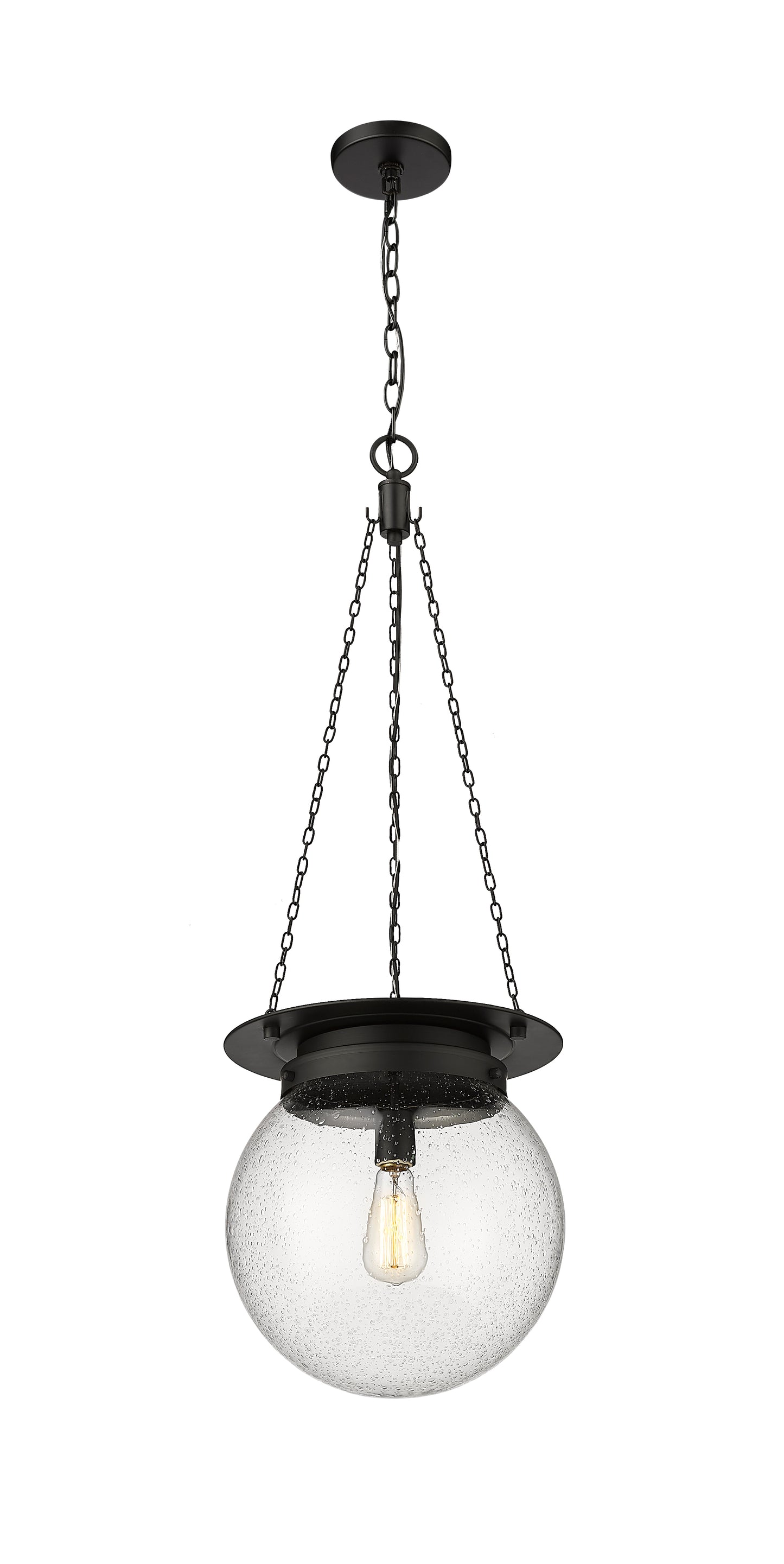 7506P13-MB - Calhoun 1 Light 13" Pendant - Matte black