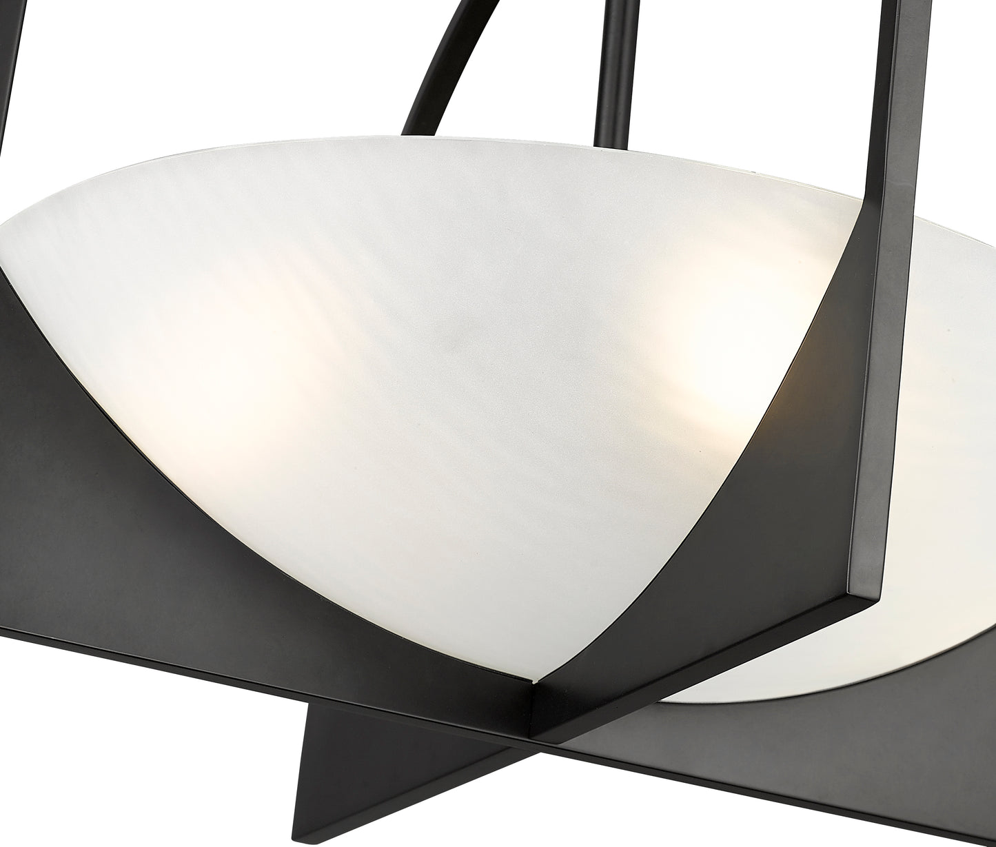 1947SFS-MB - Devon 4 Light Semi Flush 18" Mount - Matte Black