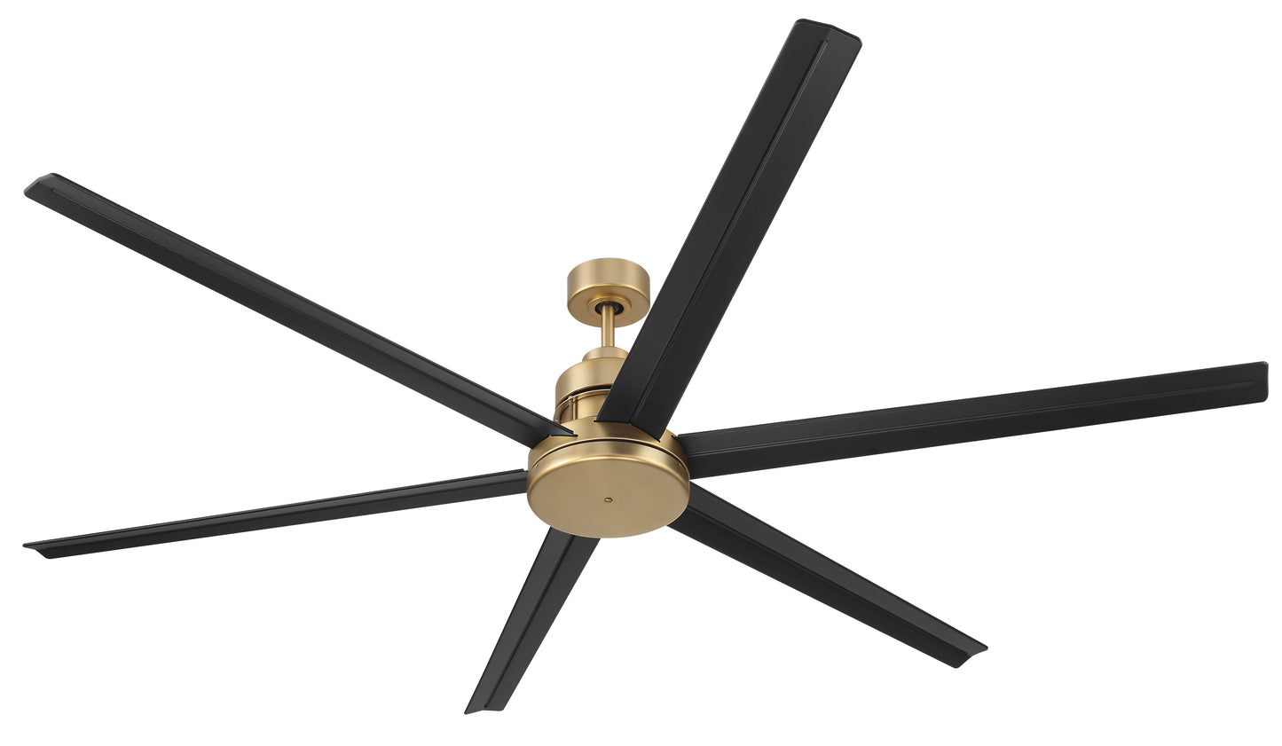 MND72SBFB6 - Mondo 72 72" 6 Blade Ceiling Fan with Light Kit - Satin Brass