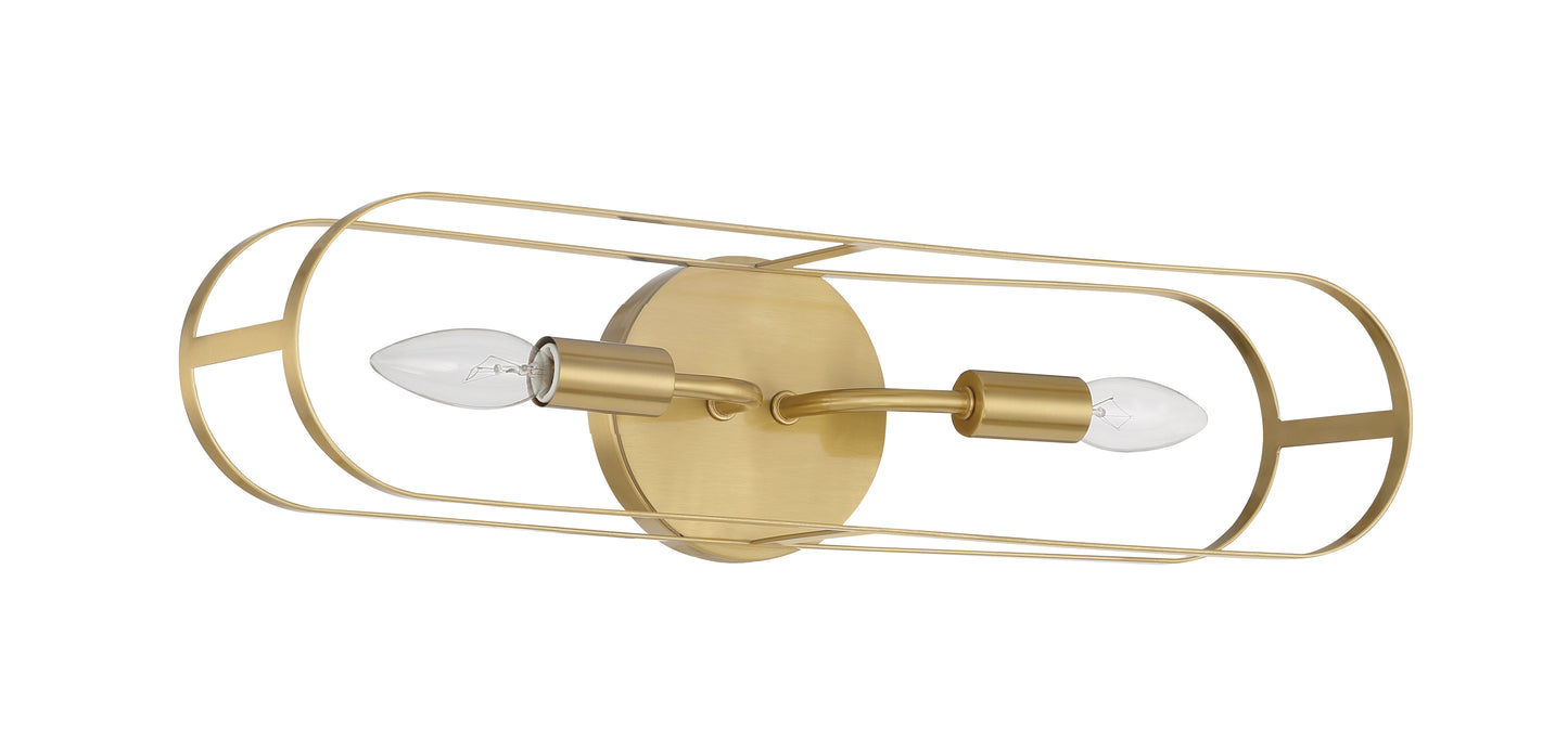 12820SB2 - Mindful 2 Light 20" Wide Vanity Light - Satin Brass