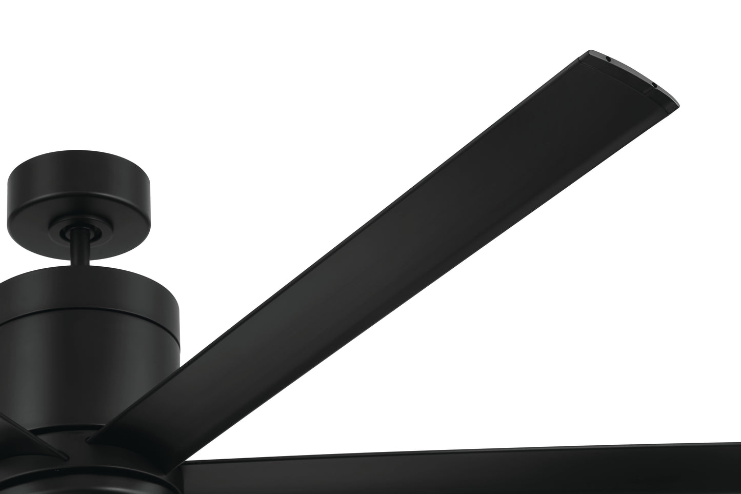 TTE65FB6 - Tate 65" 6 Blade Indoor Outdoor Ceiling Fan with Light Kit - Flat Black