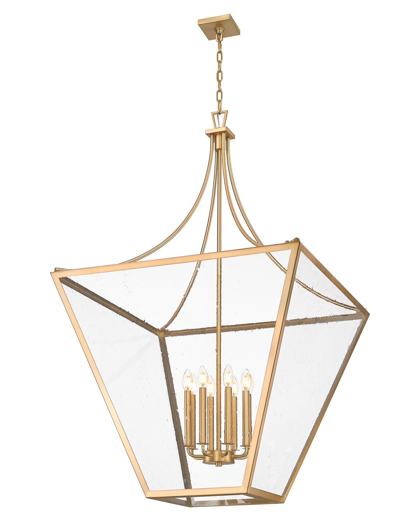1961-8RB - Montalcino 8 Light 32" Chandelier - Rubbed Brass