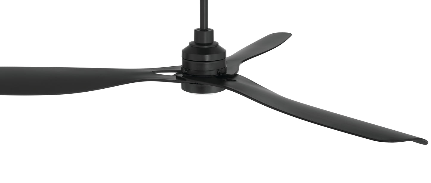 AMG52FB3 - Amigo 52" 3 Blade Indoor Outdoor Ceiling Fan with Light Kit - Flat Black