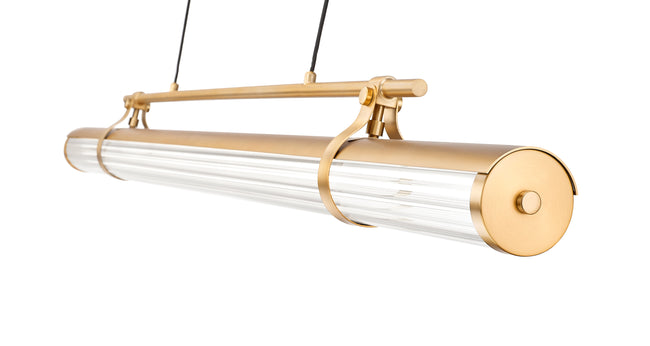1959-54L-MGLD-LED - Benoit 1 Light Linear 56" Chandelier - Modern Gold