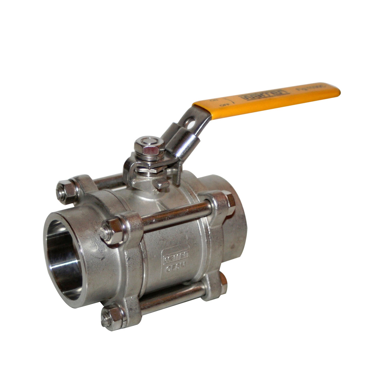 1- 1/2" - 1030C 1000 WOG Three-Piece Socket Weld Stainless Ball Valve