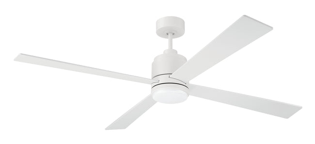 MCY60W4 - McCoy 60" 4-blade ceiling fan with 2-wire HW wall control 60" 4 Blade Ceiling Fan with Light Kit - White