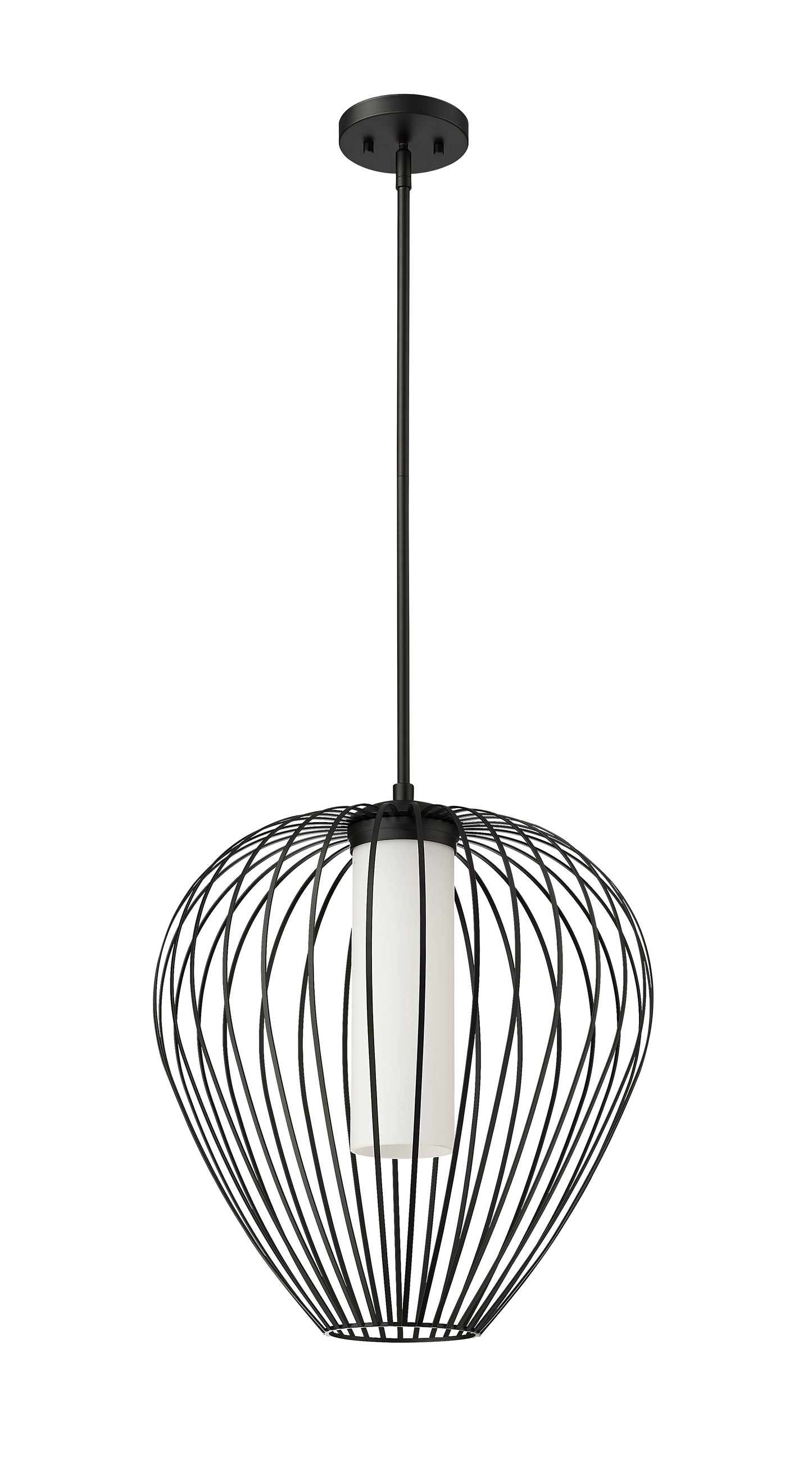 7507-18MB - Savanti 1 Light 18" Pendant - Matte Black