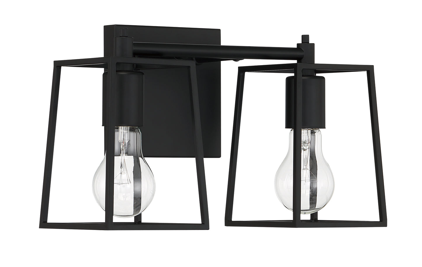 12113FB2 - Dunn 2 Light 13.25" Wide Vanity Light - Flat Black