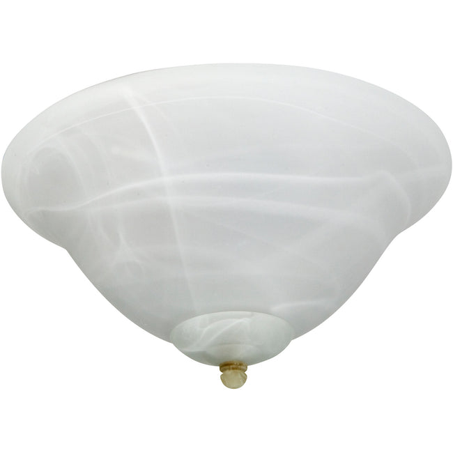 LKE60-LED - White Swirl Glass w/2x9w LED