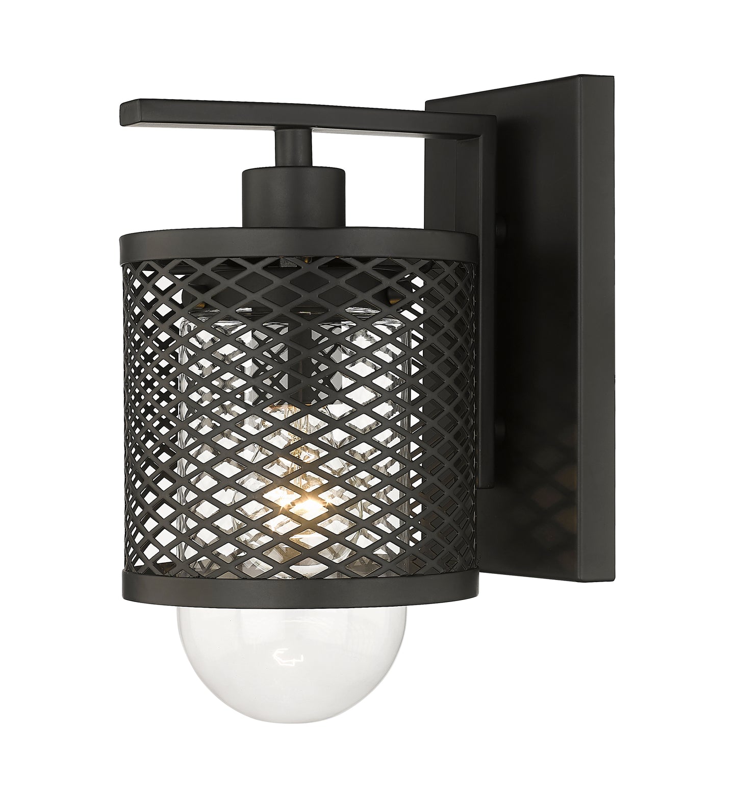 3037-1S-MB - Kipton 1 Light Wall 11" Sconce - Matte Black