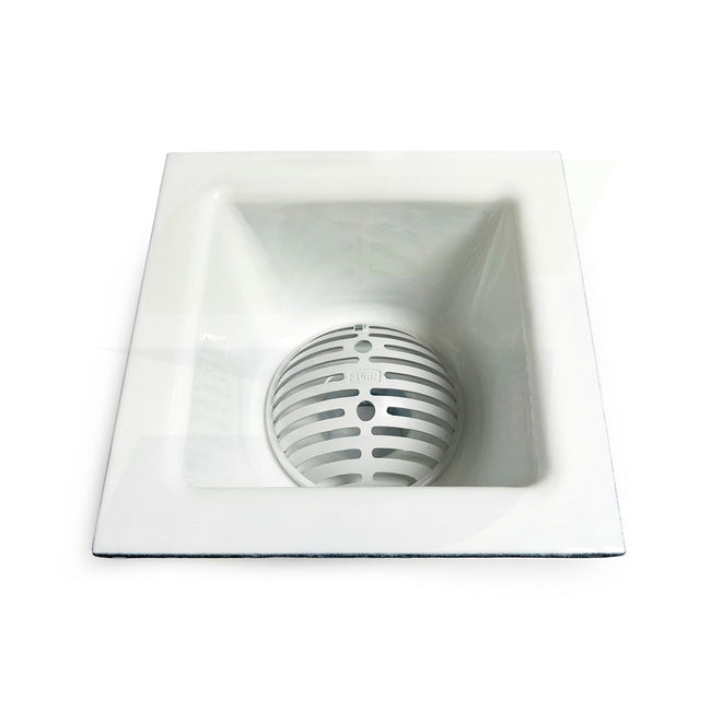 FD2375-NH3 - 12" x 12" Porcelain Enameled 6" Cast Iron Floor Sink - 3" No-Hub Connection