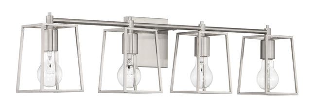 12132BNK4 - Dunn 4 Light 32" Wide Vanity Light - Brushed Nickel