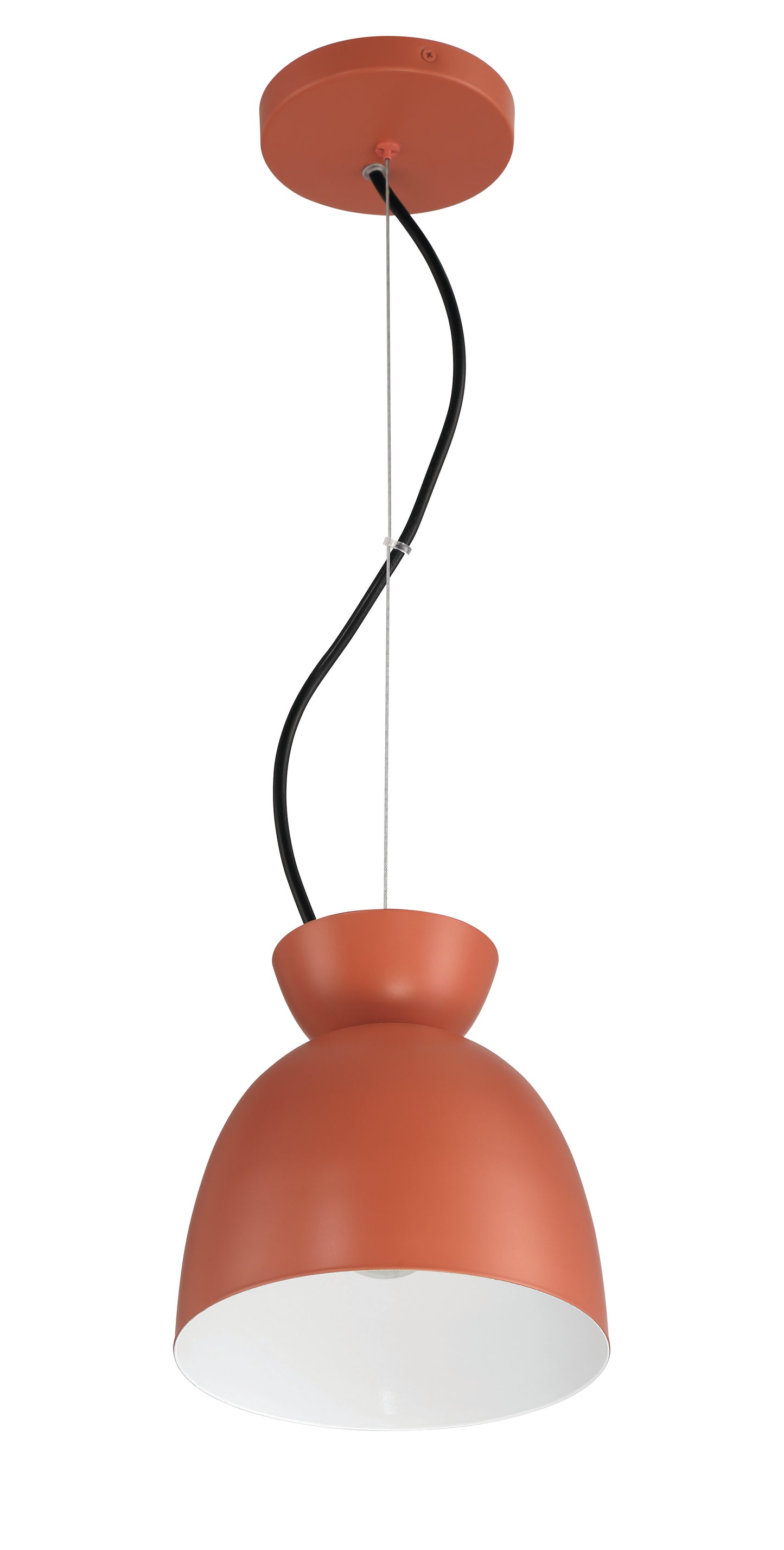 59191-BCY - Ventura Dome 1 Light 7.5" Wide Mini Pendant - Baked Clay