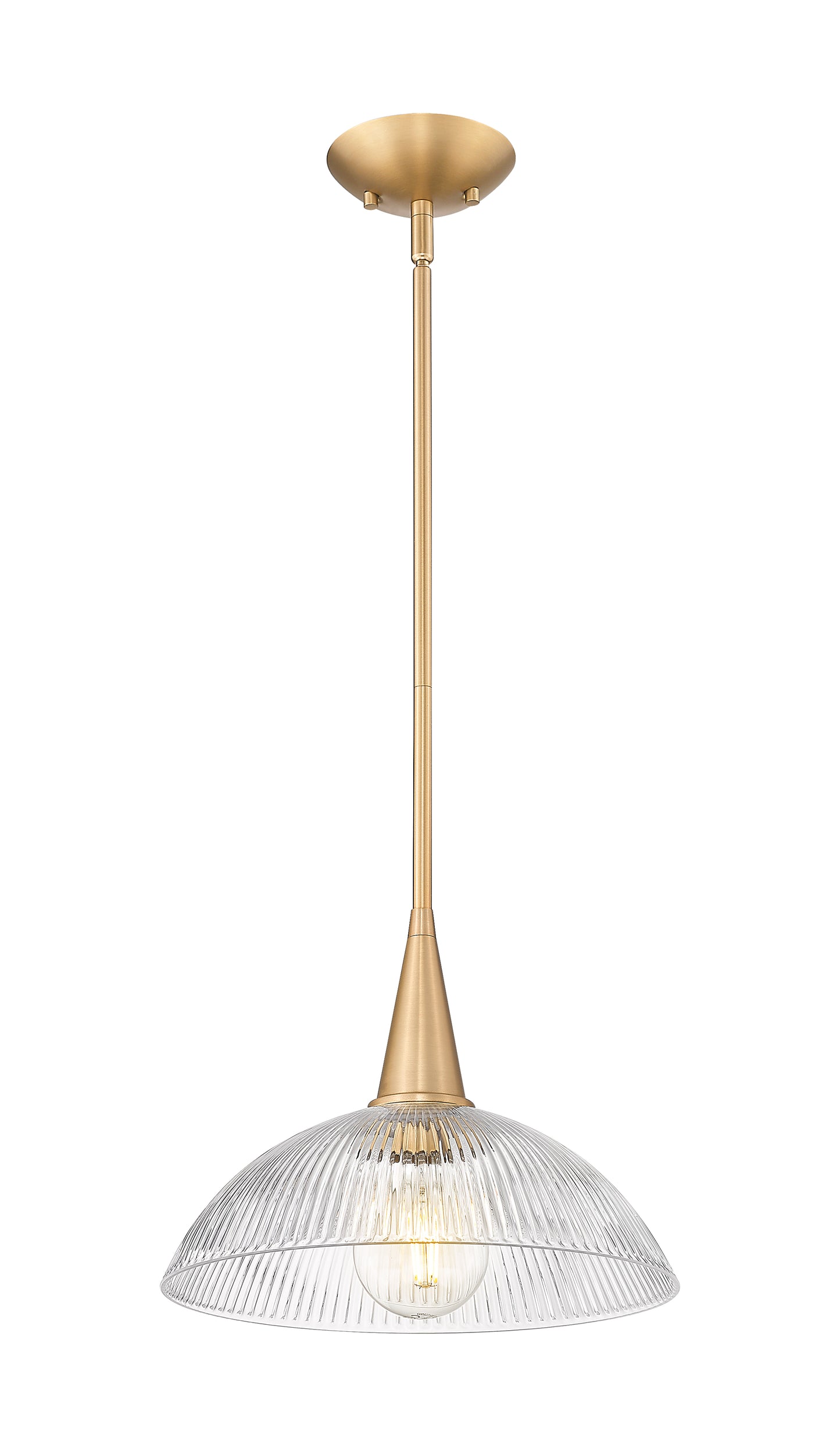 3051P12-MGLD - Lunelle 1 Light 12" Pendant - Modern Gold