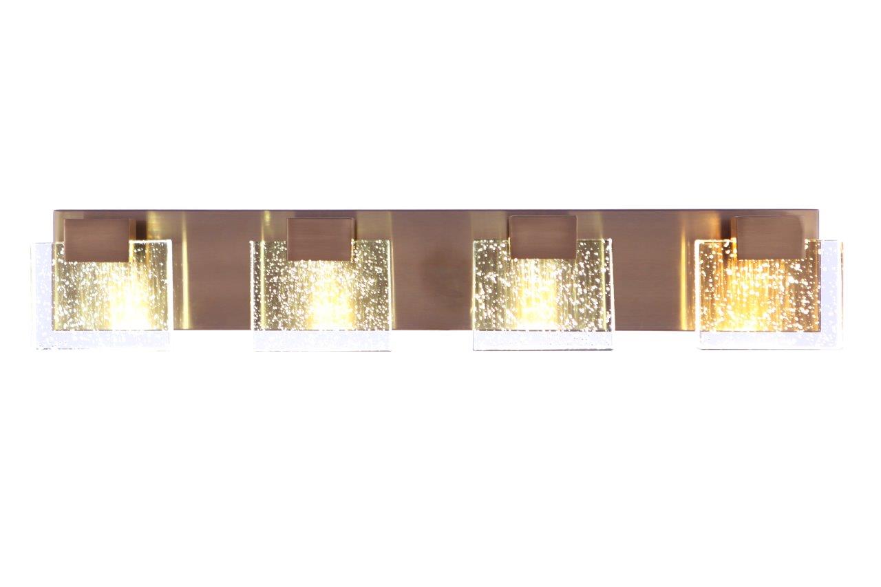 15929SB-LED - Alamere 4 Light 29" Wide LED Vanity Light - Satin Brass
