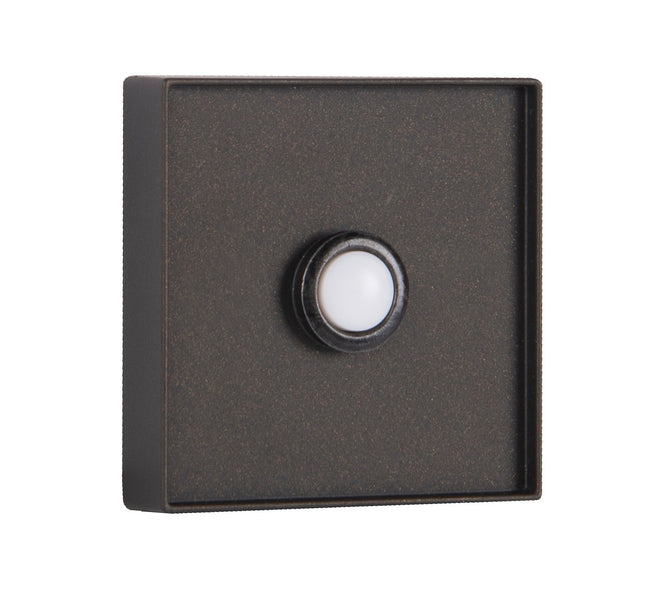 PB5016-ESP - Push Button-Recessed 1 Light 3" Wide Chime Button - Espresso