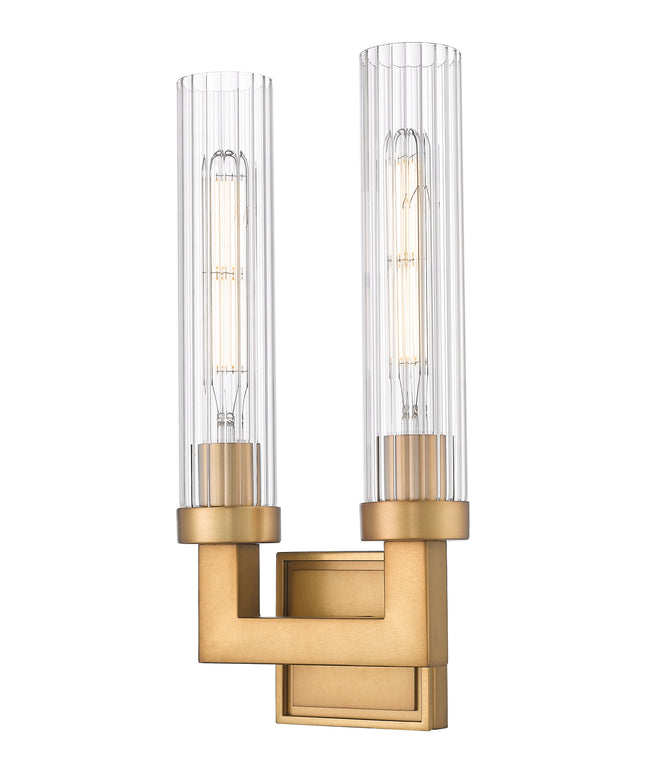 740-2S-RB - Beau 2 Light Wall 17" Sconce - Rubbed Brass