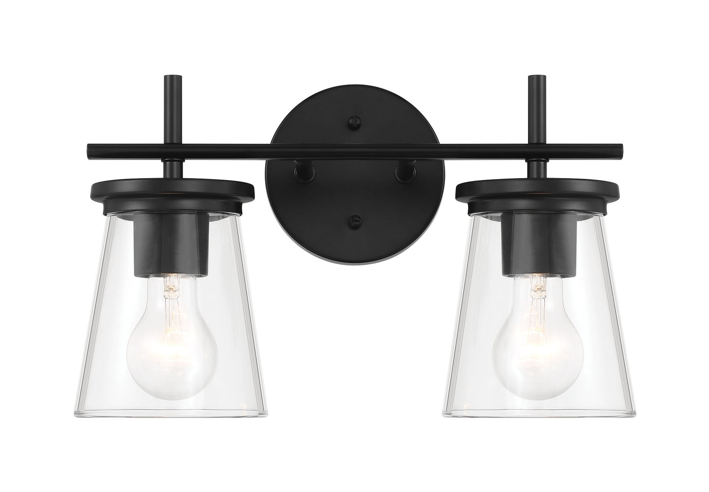 60402-FB - Connell 2 Light 14.5" Wide Vanity Light - Flat Black