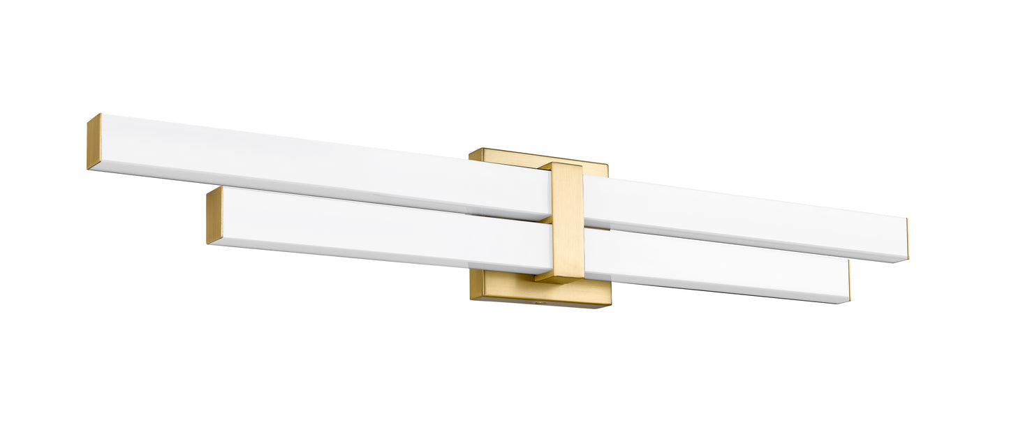 1008-32W-MGLD-LED - Zane 2 Light 32" Vanity - Modern Gold