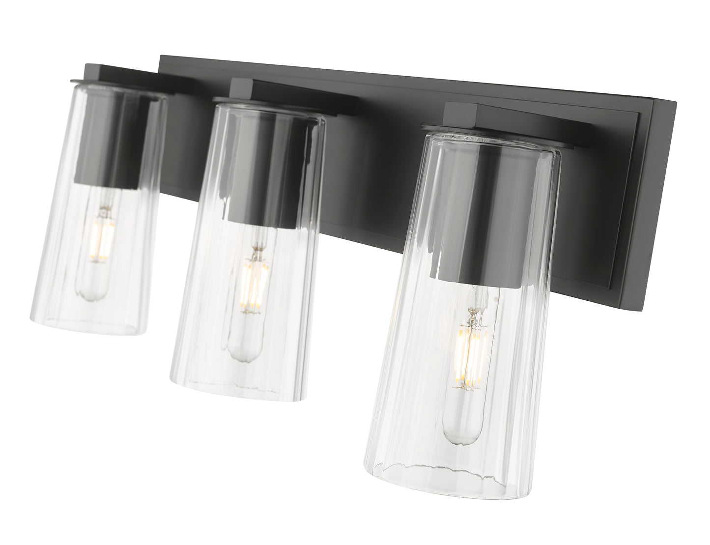 826-3V-MB - Titus 3 Light 24" Vanity - Matte Black