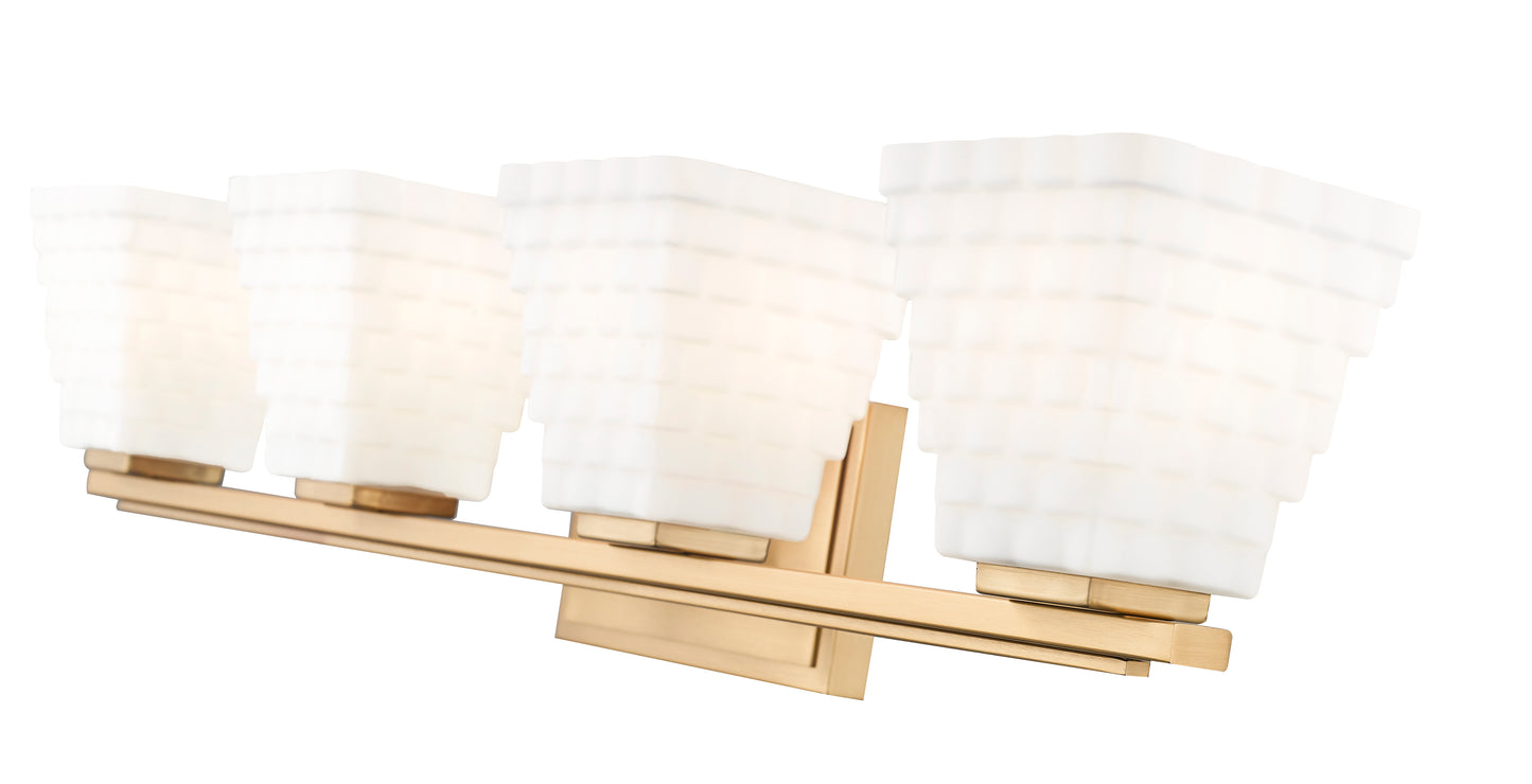 7514-4V-MGLD - Annalise 4 Light 32" Vanity - Modern Gold