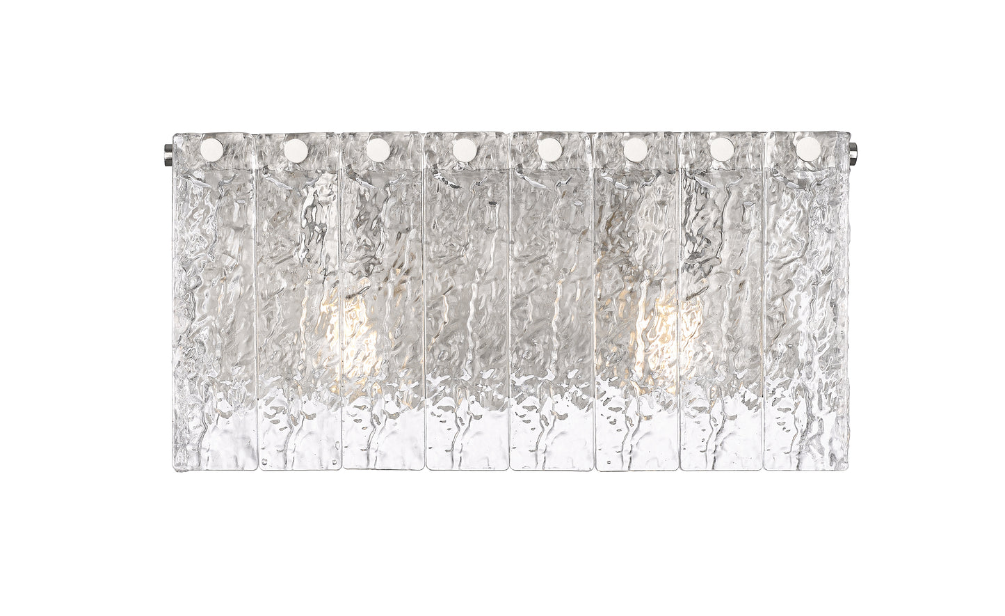 1943-2V-BN - Glacier 2 Light 15" Vanity - Brushed Nickel
