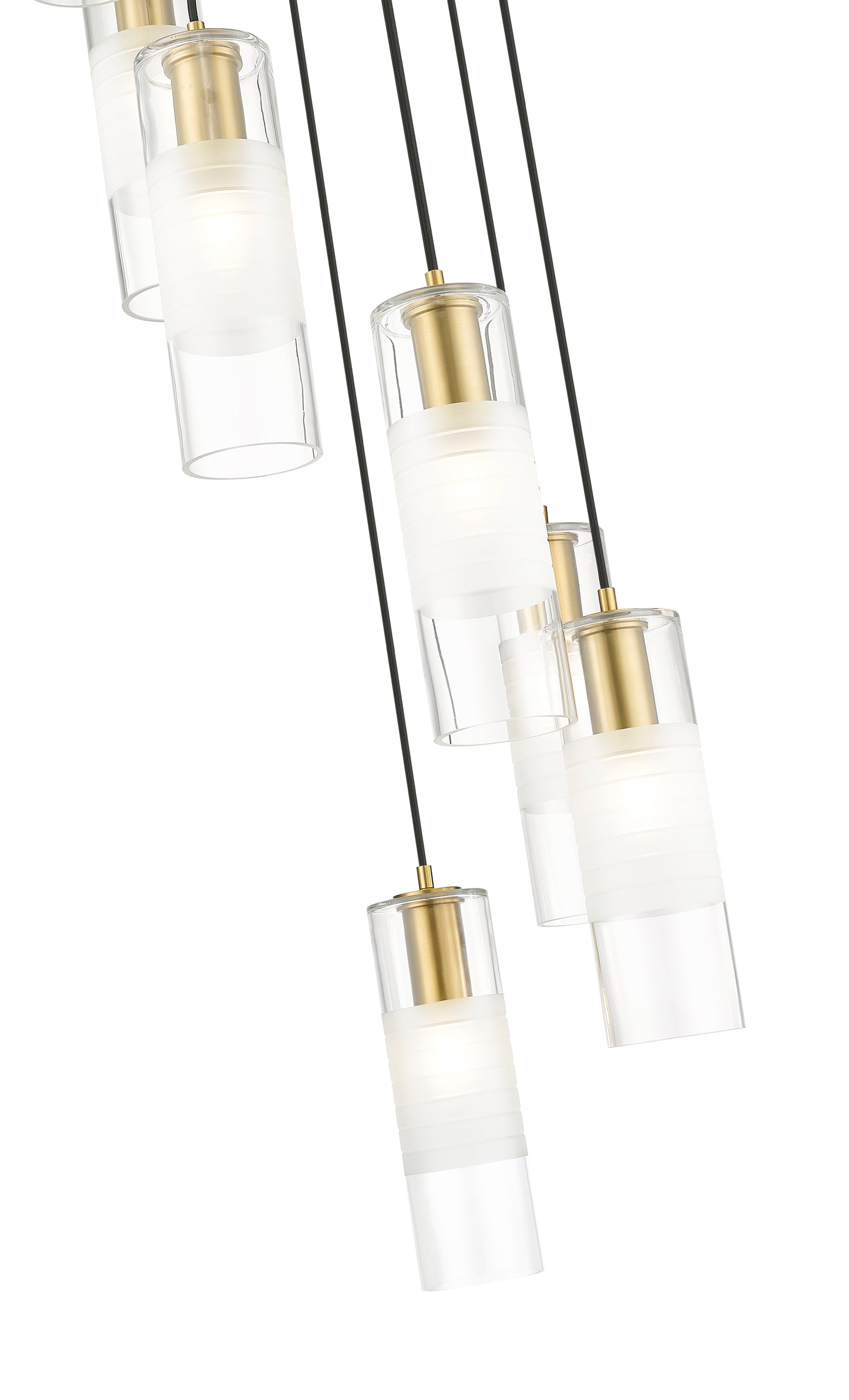 824P-7R-MGLD - Alton 7 Light 18" Chandelier - Modern Gold