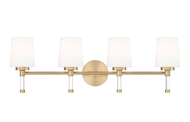 7700-4V-MGLD - Henri 4 Light 32" Vanity - Modern Gold