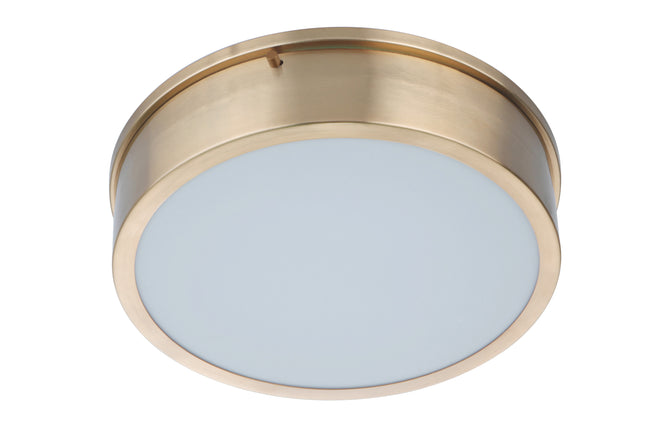 X6713-SB-LED - Fenn 1 Light 13" Wide Flush Mount - Satin Brass