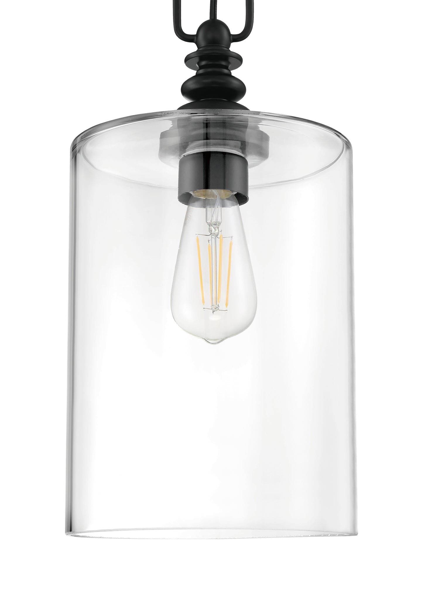 49891-FB-C - Dardyn 1 Light 7.5" Wide Mini Pendant - Flat Black