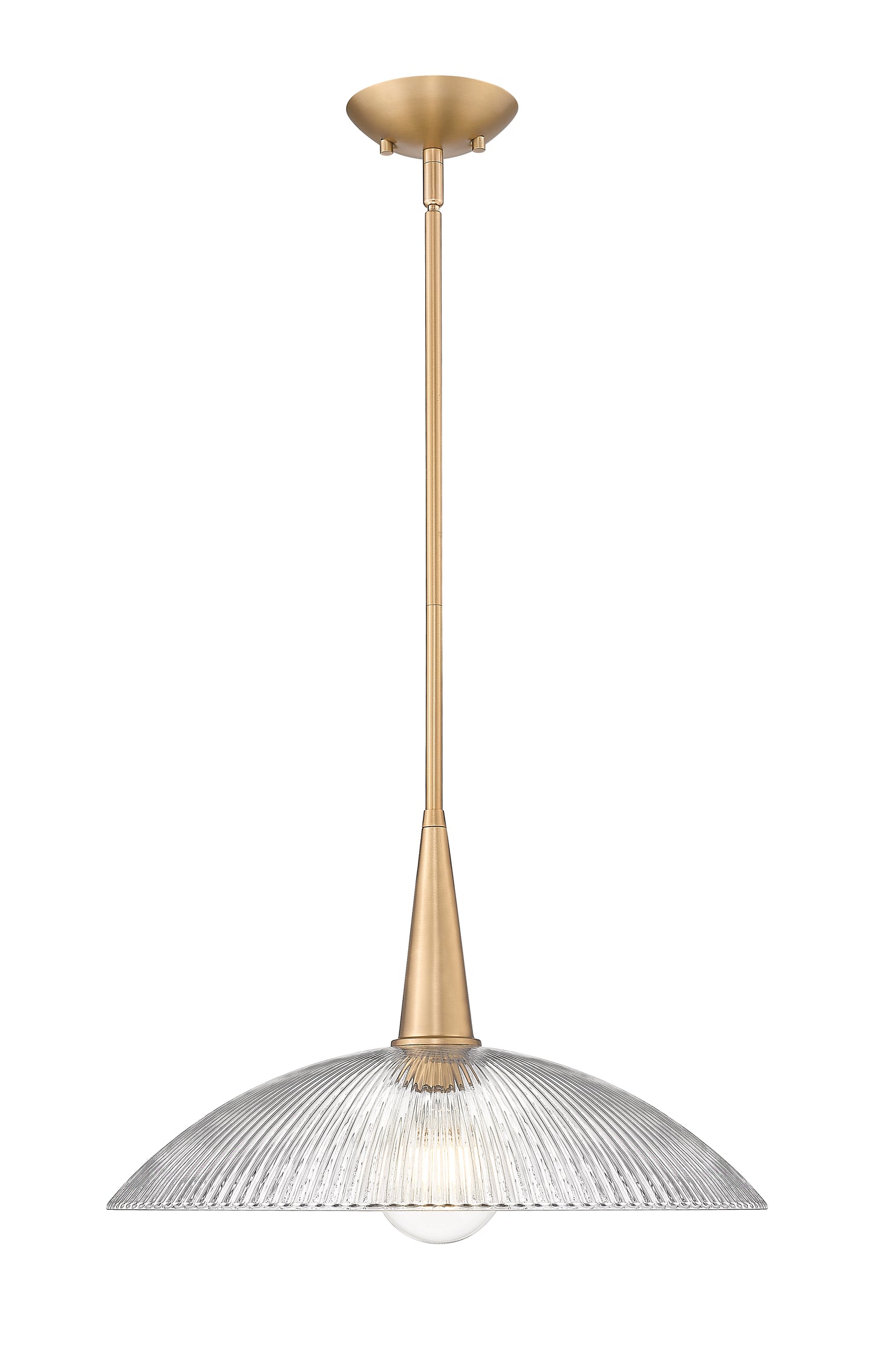 3051P18-MGLD - Lunelle 1 Light 18" Pendant - Modern Gold
