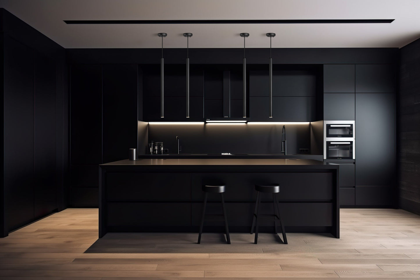 919MP24-MB-LED - Forest 1 LightPendant 5" - Matte Black