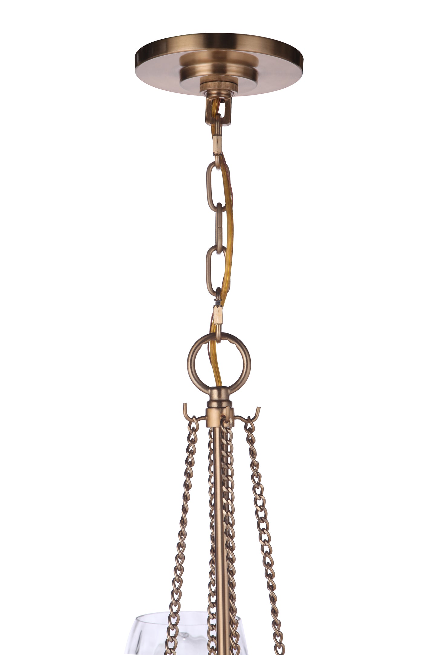 57324-SB - Guiding Star 4 Light 22" Wide Chandelier - Satin Brass