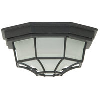 Z390-TB - Bulkheads Octagonal Cast 1 Light 8.5" Wide Flush Mount - Textured Black