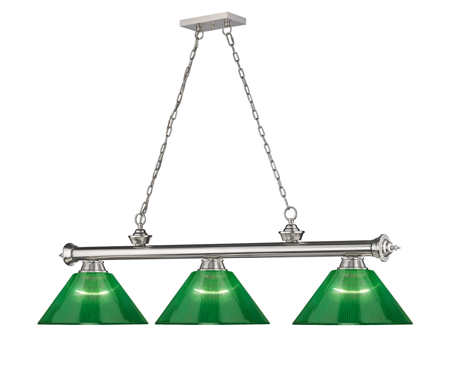 2306-3BN-ARG - Cordon 3 Light 57" Billiard - Brushed Nickel