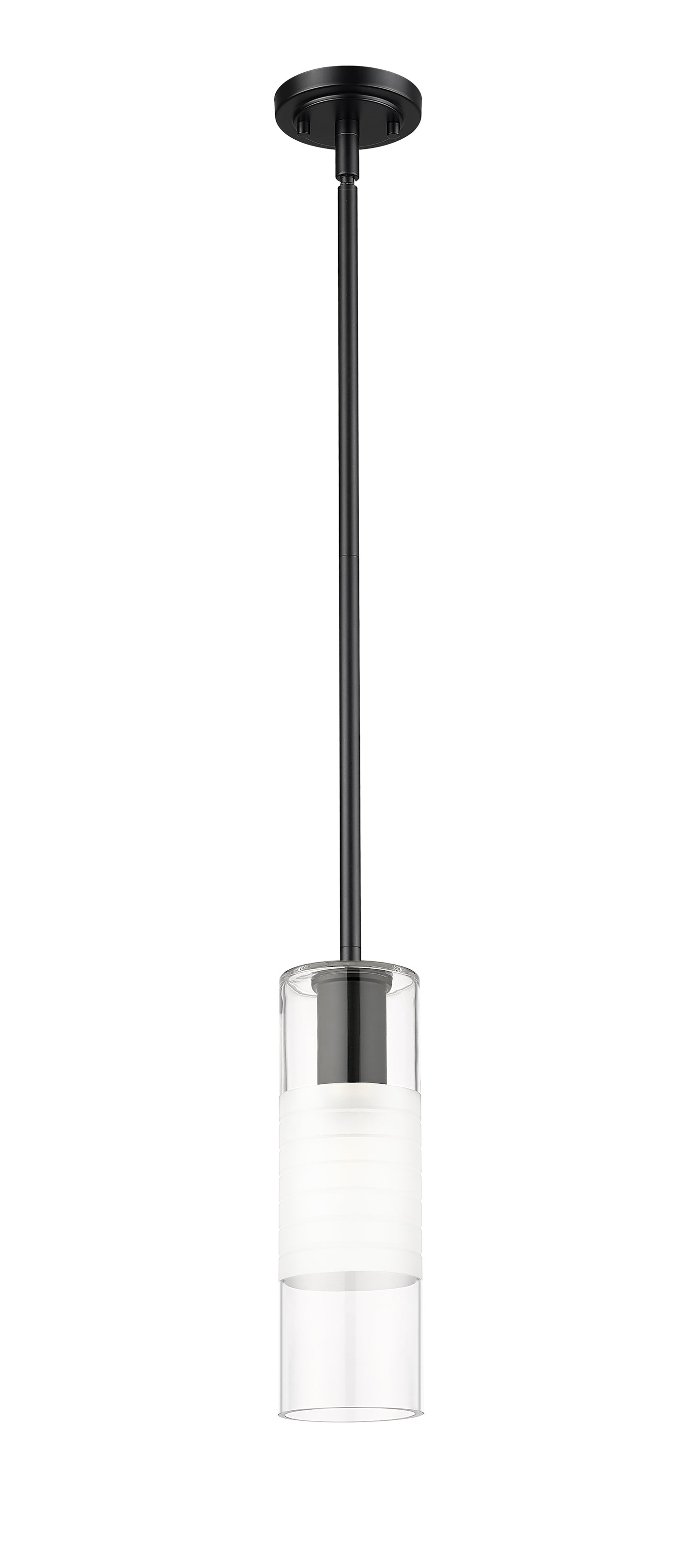 824P-ROD-MB - Alton 1 Light 5" Pendant - Matte Black