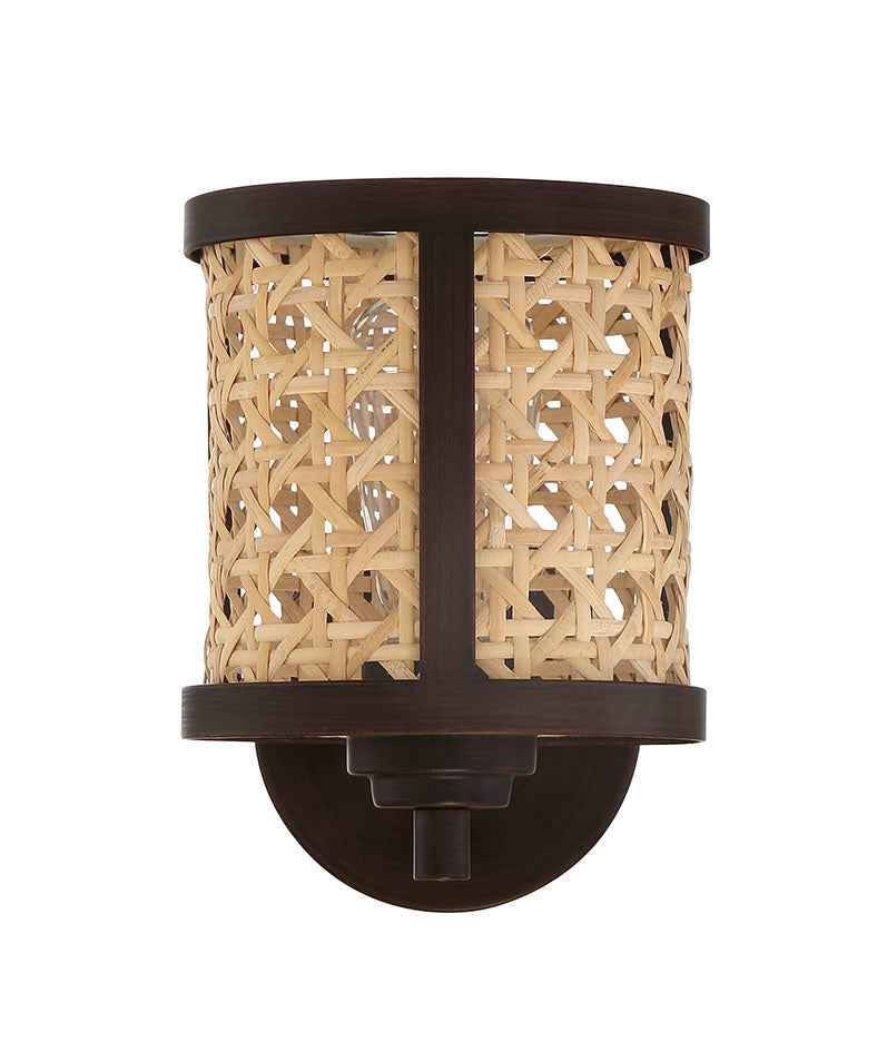 54561-ABZ - Malaya 1 Light 8.5" High Wall Sconce - Aged Bronze Brushed