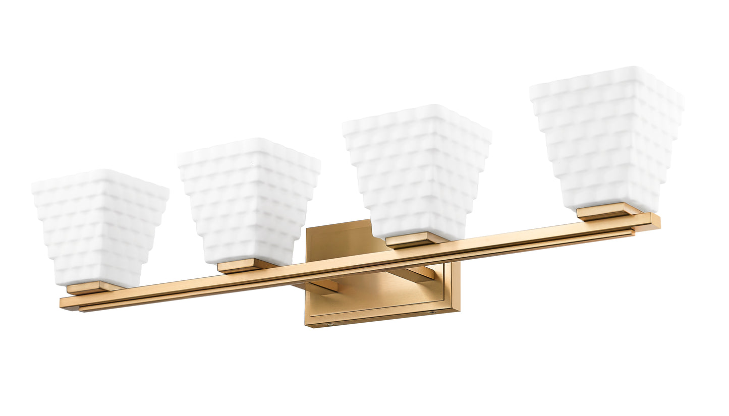 7514-4V-MGLD - Annalise 4 Light 32" Vanity - Modern Gold